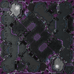 Kartta: Neon Violet Square LE